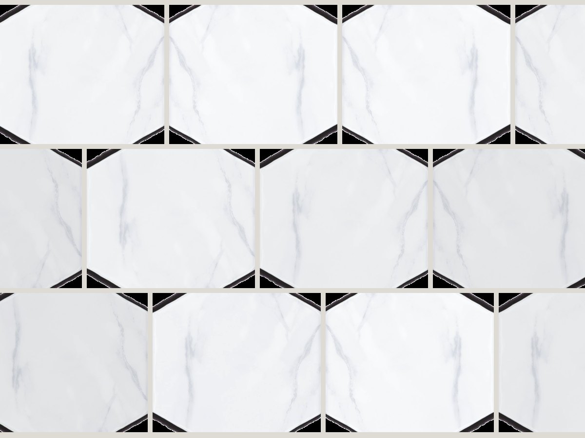 Carrara 15x17,5 / 6” Artisan Hexagon Matt Duvar Karosu
