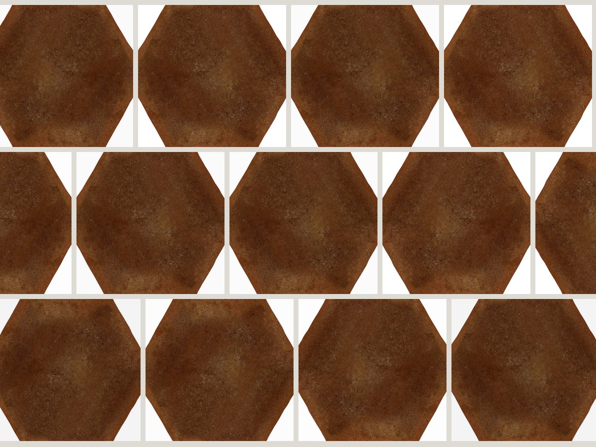 Antic Hexagon 15x17 / 6" Cotto Glossy Duvar Karosu