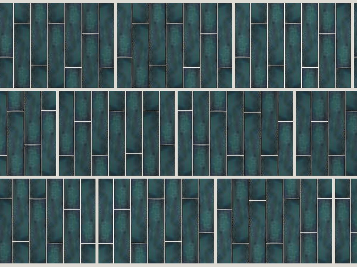 Antic 7,5x30 / 3"x12" Navy Glossy Duvar Karosu