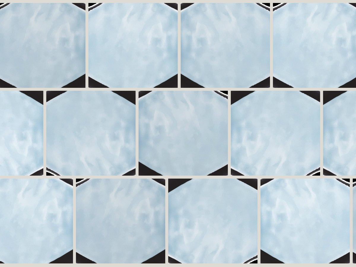 Artisan Hexagon 15x17 / 6" Sky Glossy Duvar Karosu