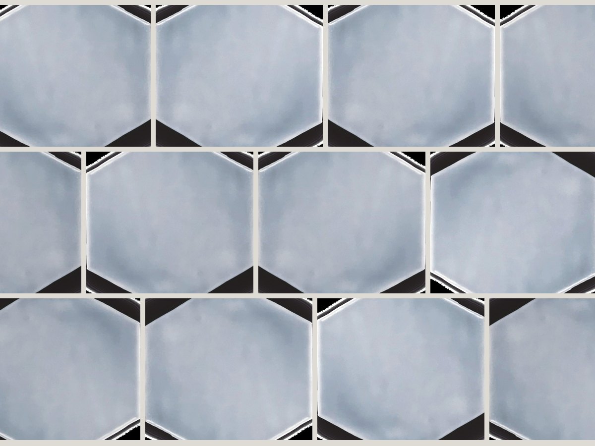 Artisan Hexagon 15x17 / 6" Smoke Glossy Duvar Karosu