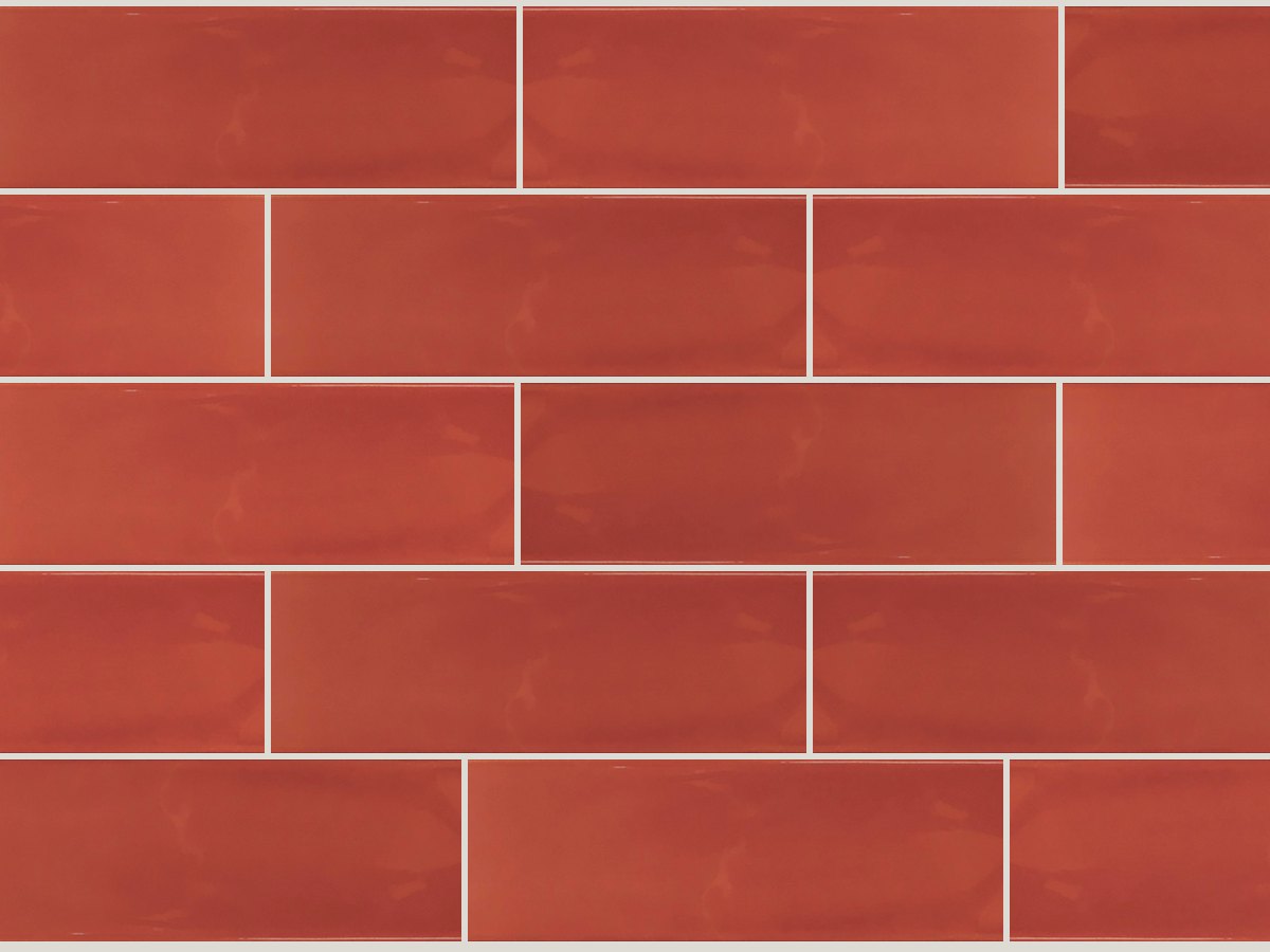 Bumpy 7,5x30 / 3"x12" Orange Glossy Duvar Karosu