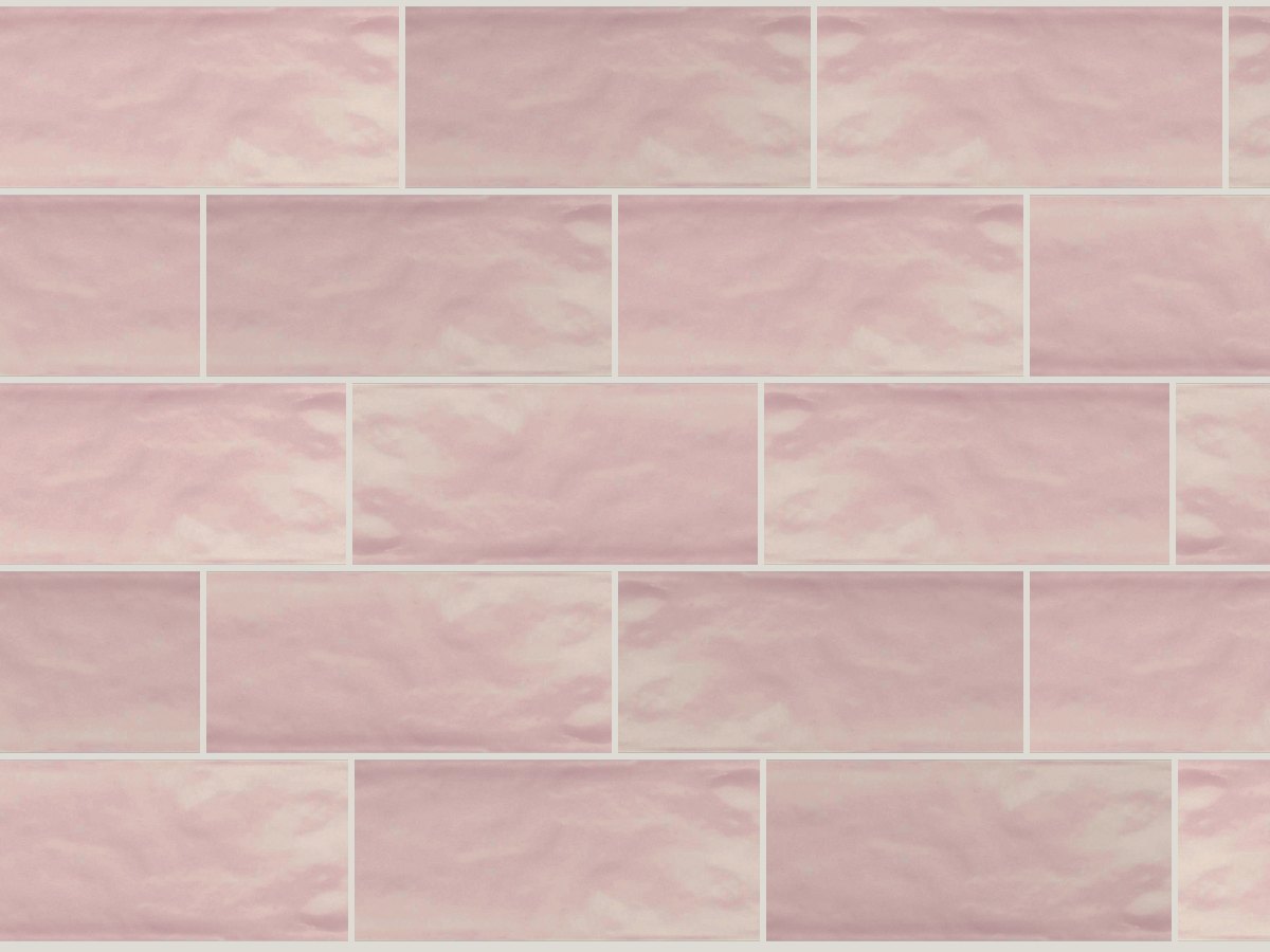 Bumpy 10x30 / 4”x12” Rose Glossy Duvar Karosu