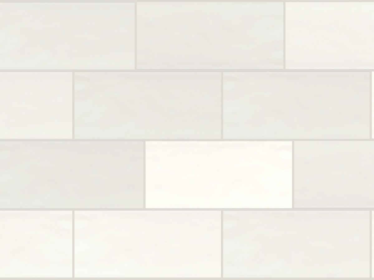 Bumpy 10x30 / 4”x12” White Matt Duvar Karosu