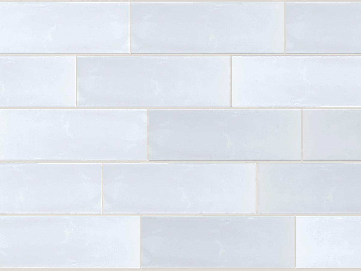 Bumpy 7,5x30 / 3"x12" White Glossy Duvar Karosu