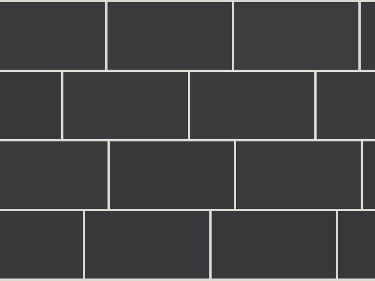 Flat 10x30 / 4”x12” Dark Grey Matt Duvar Karosu