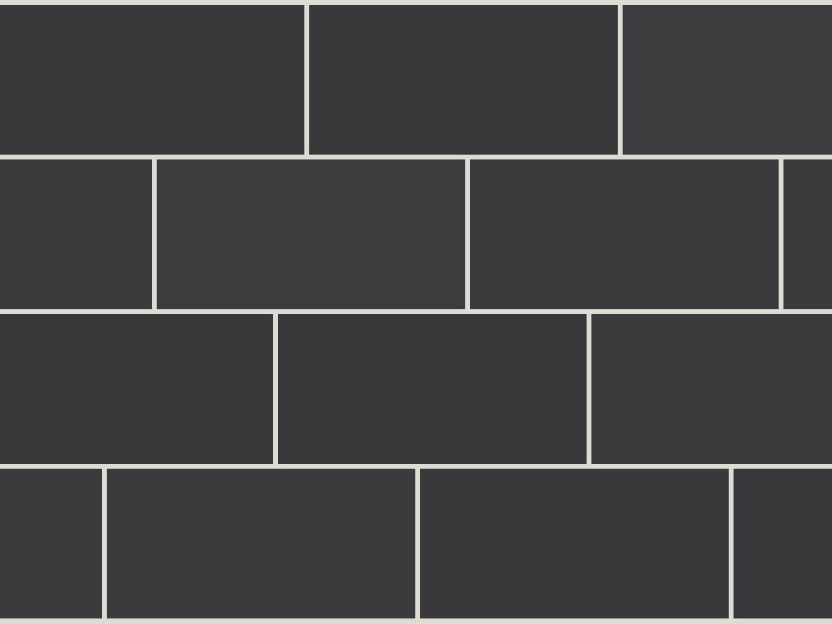 Flat 10x40 / 4”x16” Dark Grey Glossy Duvar Karosu