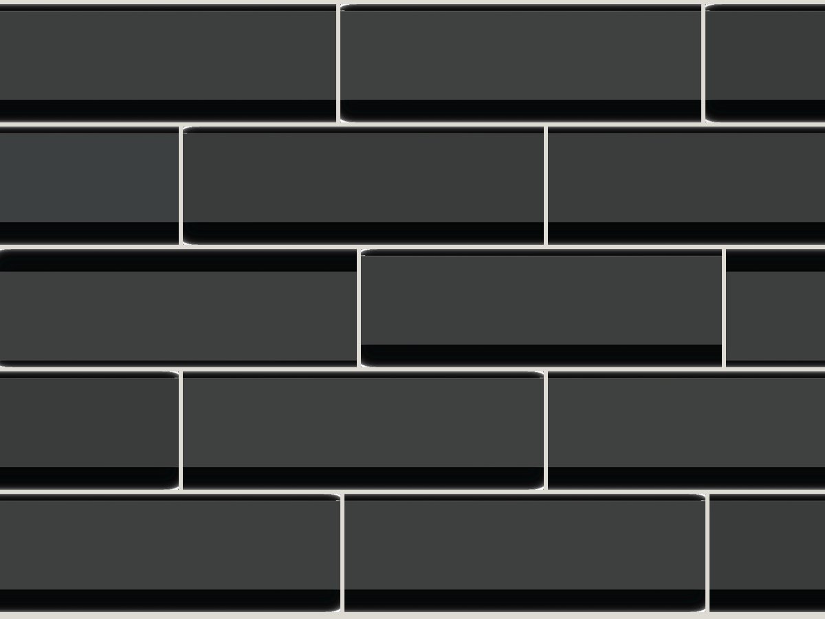 Flat 7,5x30 / 3"x12" Dark Grey Matt Duvar Karosu