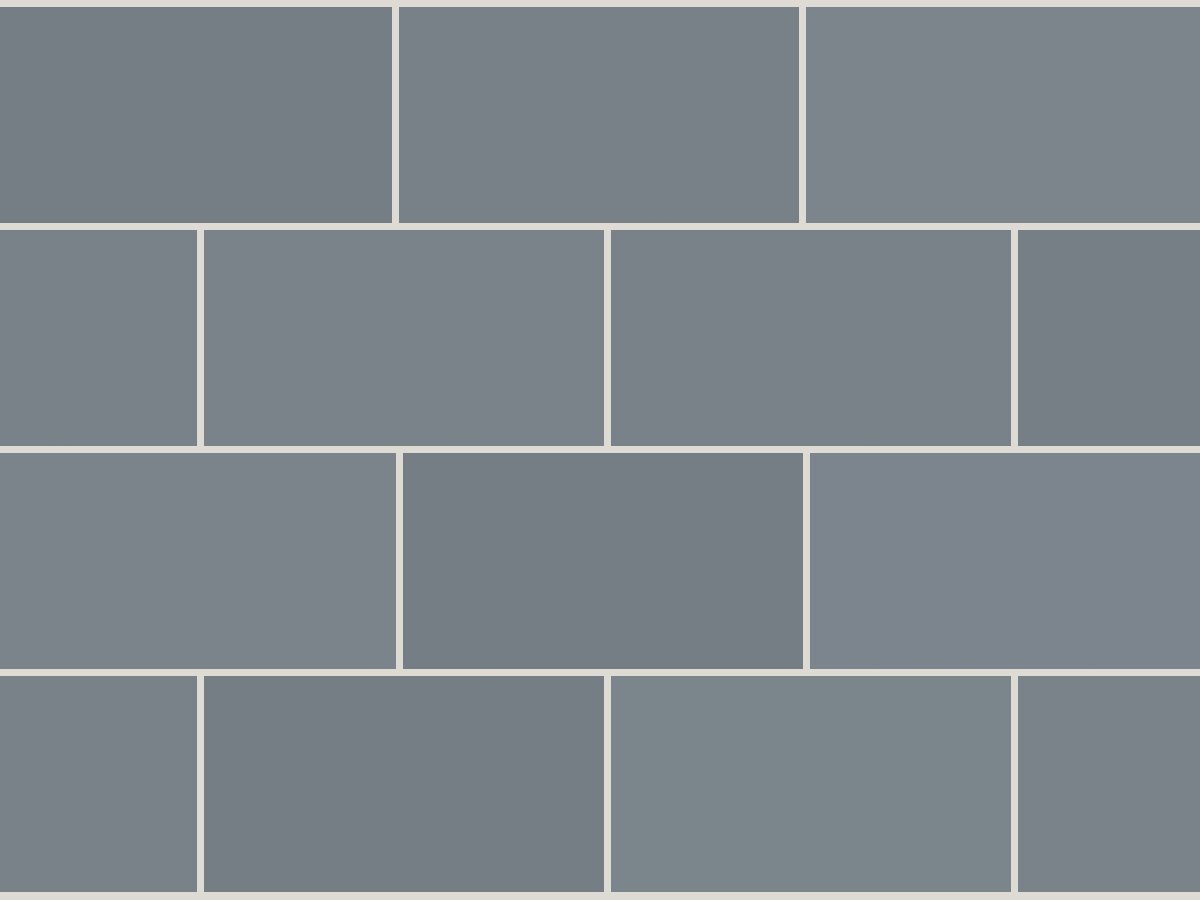 Flat 10x30 / 4”x12” Grey Glossy Duvar Karosu