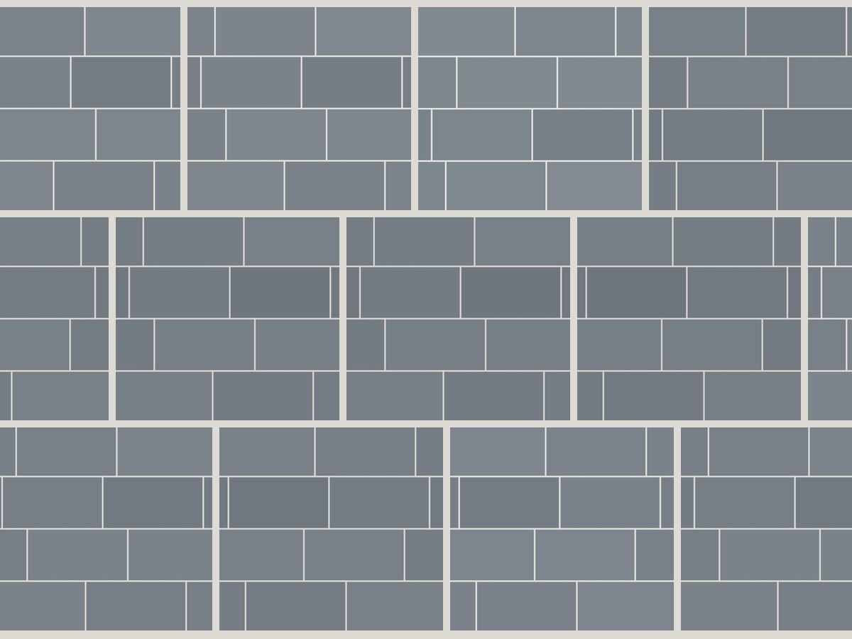 Flat 7,5x15 / 3”x6” Grey Matt Duvar Karosu