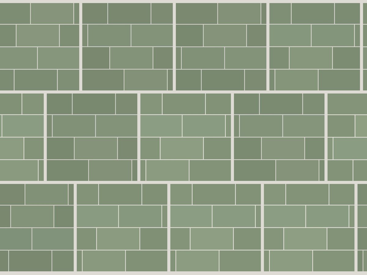 Flat 10x20 / 4”x8” Sage Glossy Duvar Karosu