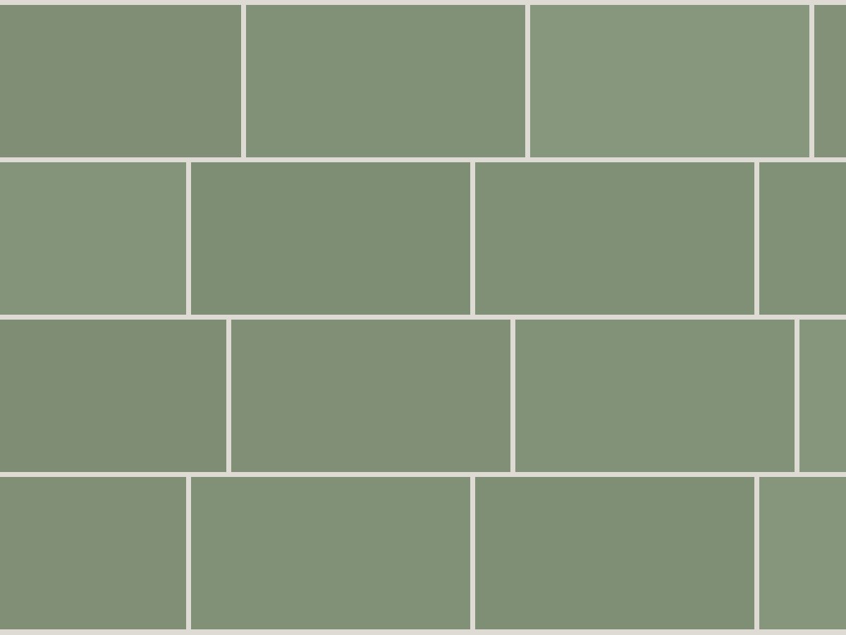 Flat 10x30 / 4”x12” Sage Glossy Duvar Karosu