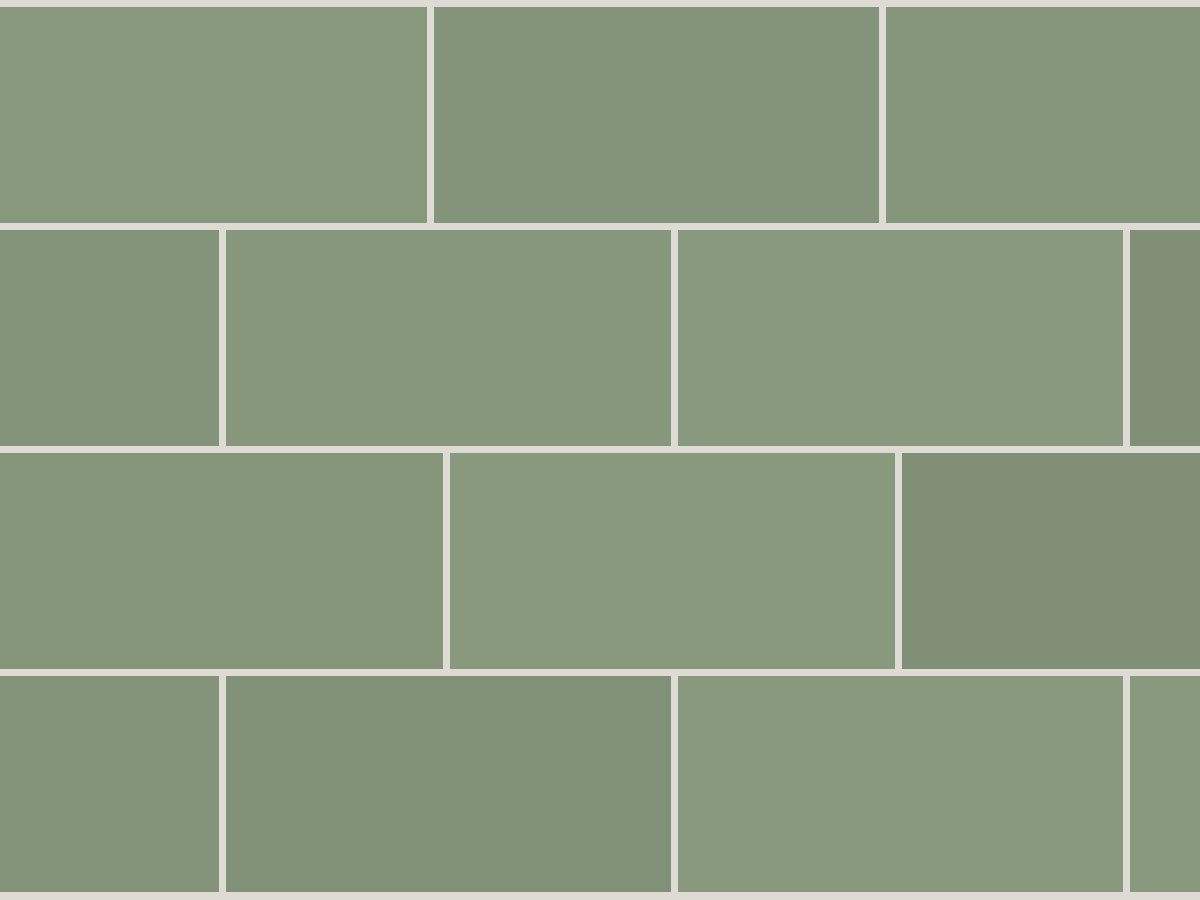 Flat 10x40 / 4”x16” Sage Glossy Duvar Karosu