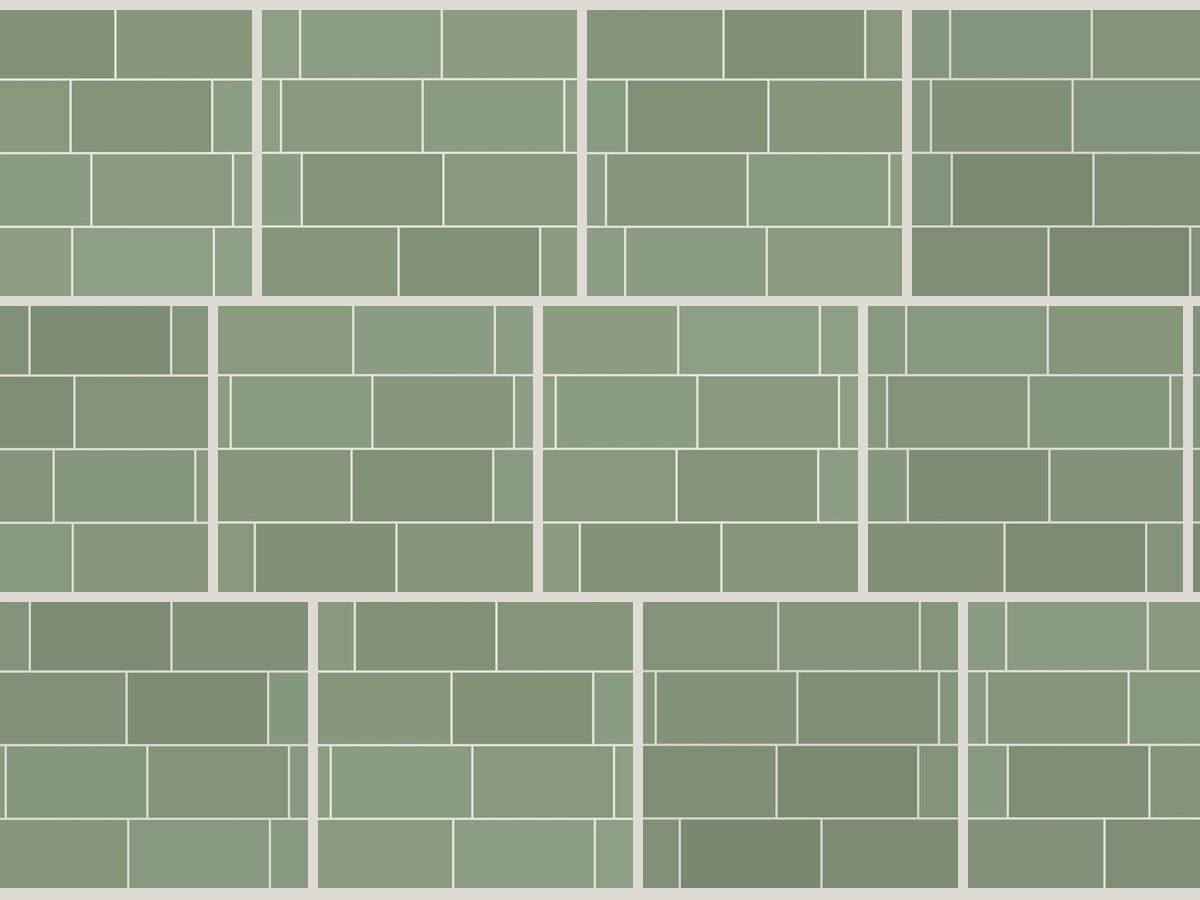 Flat 7,5x15 / 3”x6” Sage Glossy Duvar Karosu