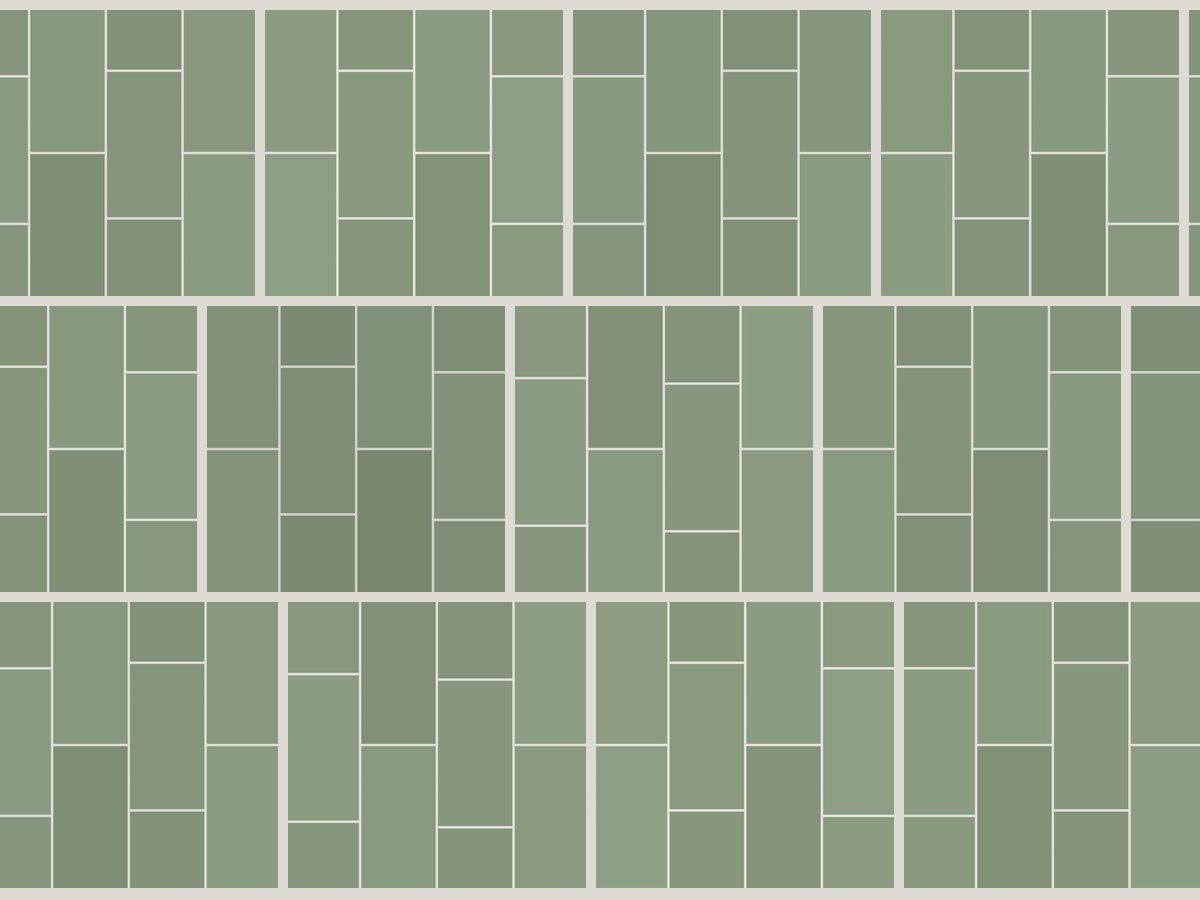 Flat 7,5x15 / 3”x6” Sage Matt Duvar Karosu
