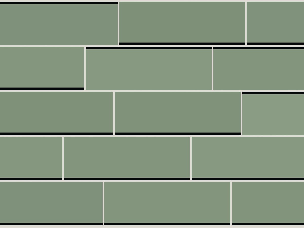 Flat 7,5x30 / 3"x12" Sage Glossy Duvar Karosu
