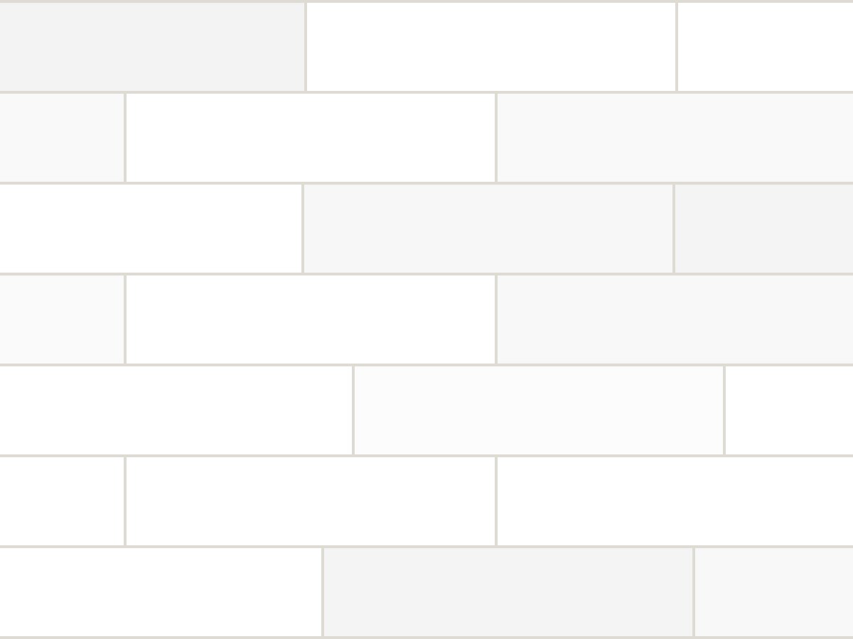 5x20 / 2”x8” Super White Flat Glossy Duvar Karosu