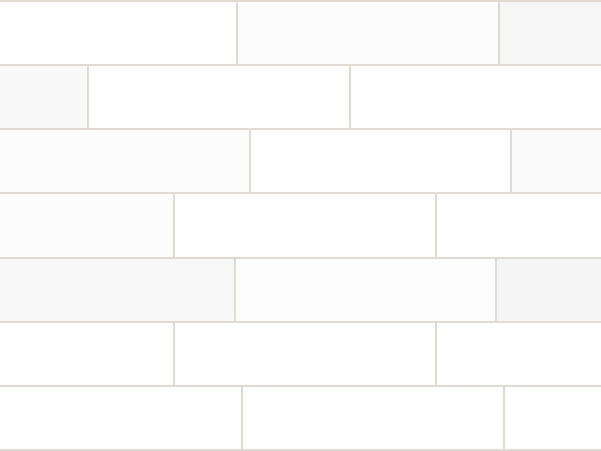 5x20 / 2”x8” Super White Flat Matt Duvar Karosu
