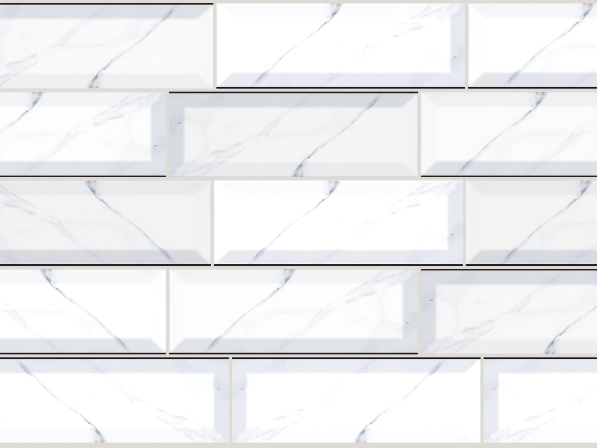 Carrara 10x30 / 4”x12” Metro Glossy Duvar Karosu