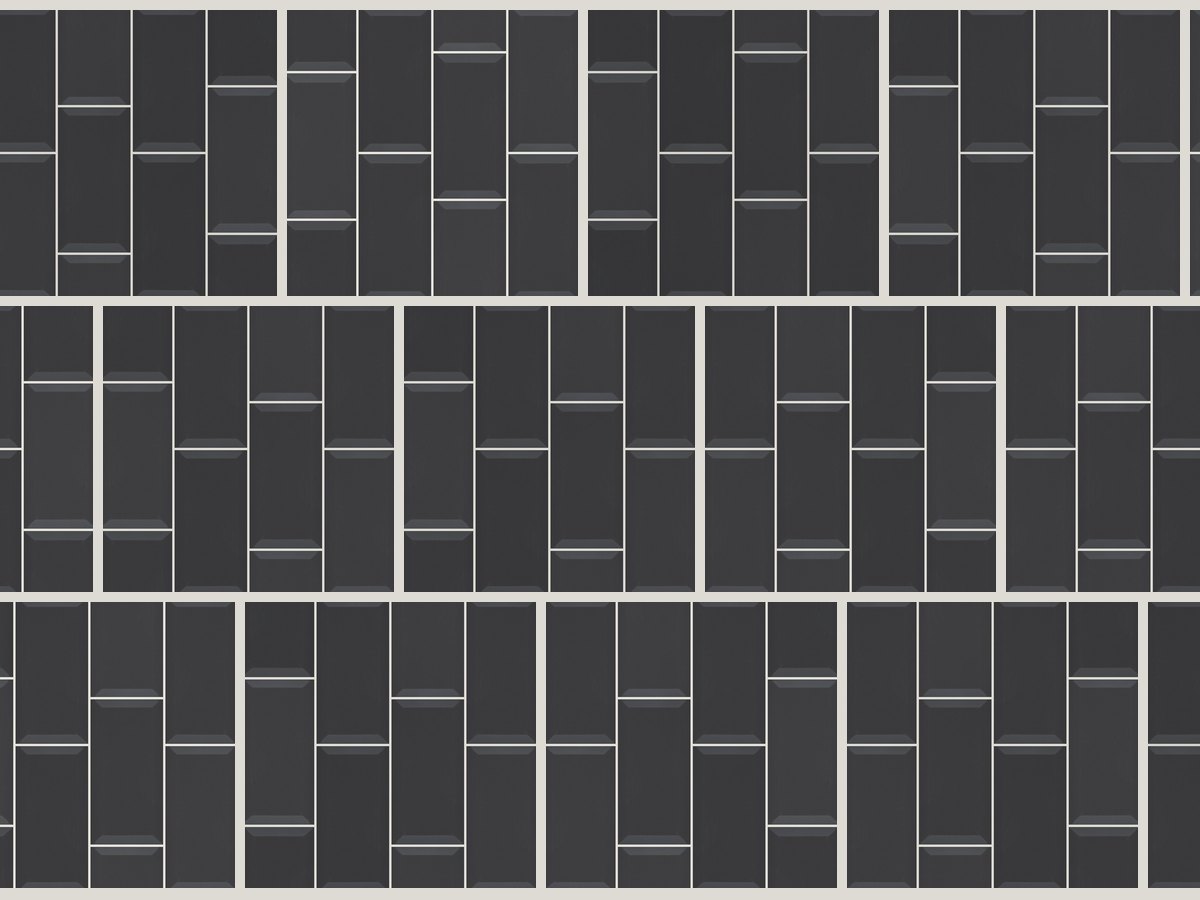 Metro 10x20 / 4”x8” Dark Grey Glossy Duvar Karosu
