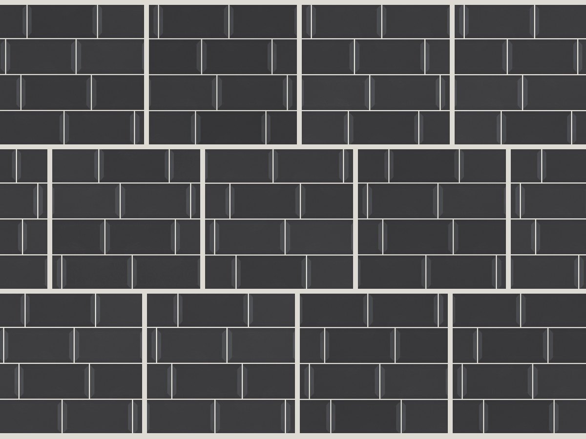 Metro 7,5x15 / 3”x6” Dark Grey Glossy Duvar Karosu