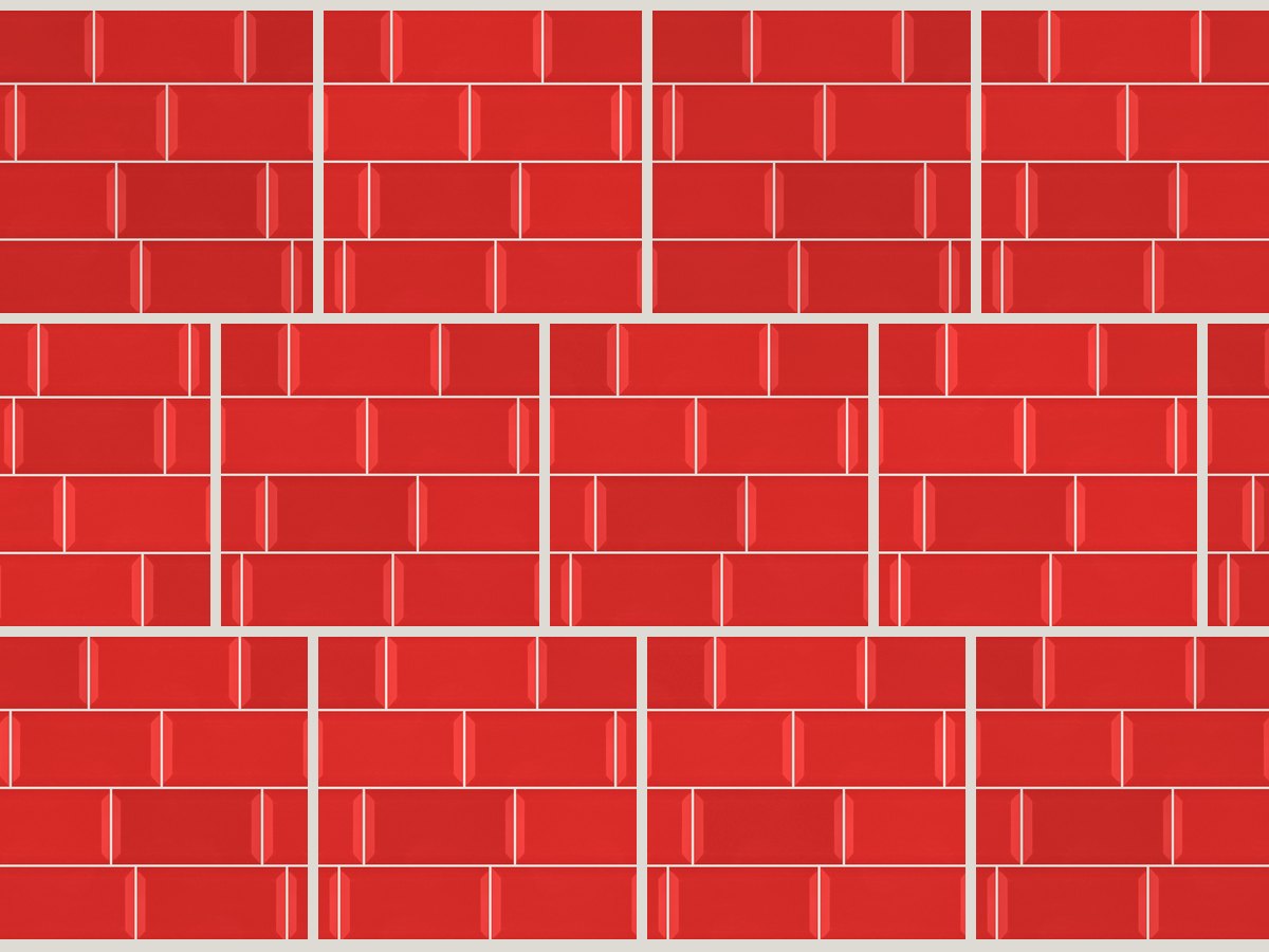 Metro 7,5x15 / 3”x6” Red Matt Duvar Karosu